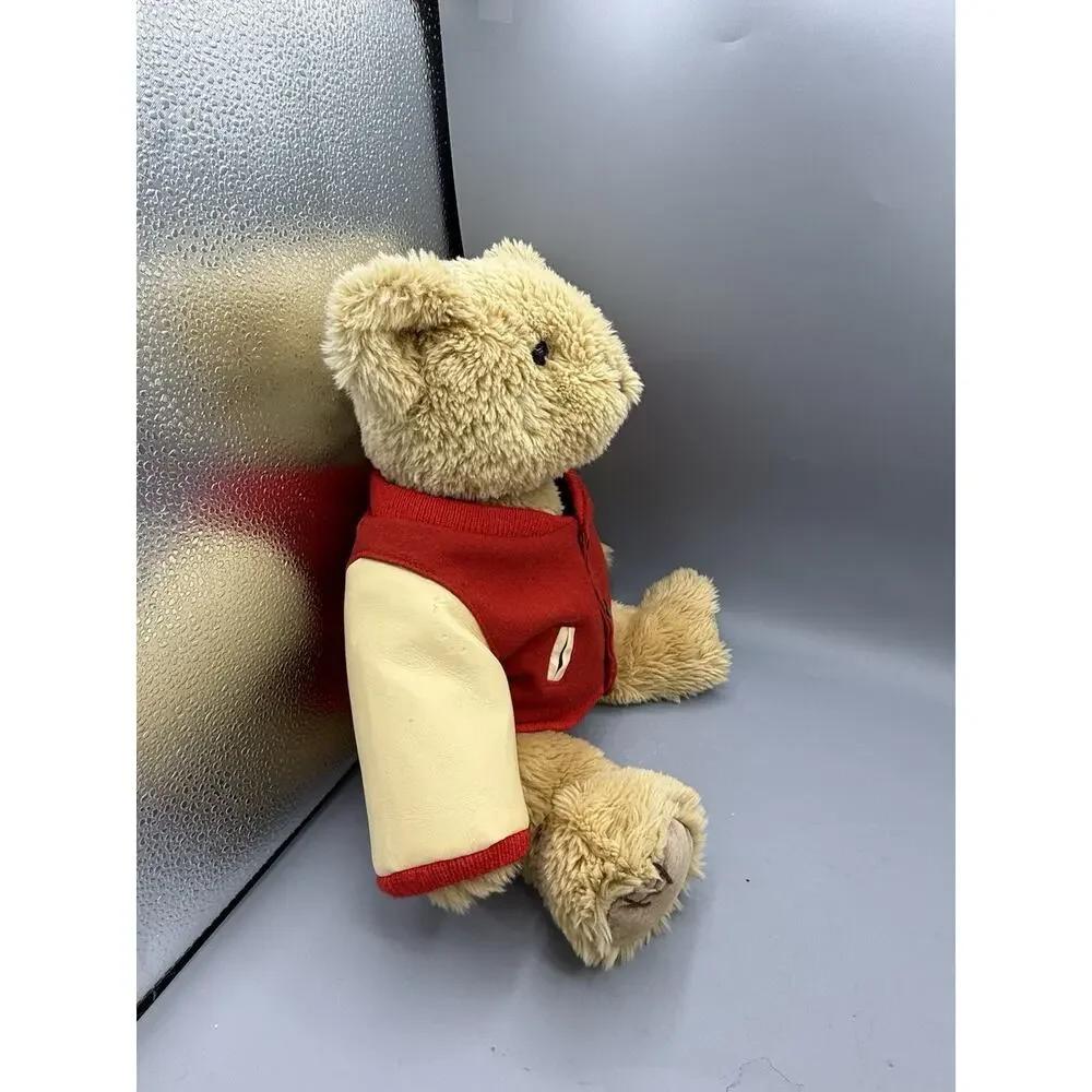 Hometown Products Teddy Bear Plush Red WH Varsity Jacket 16” Stuffed Animal